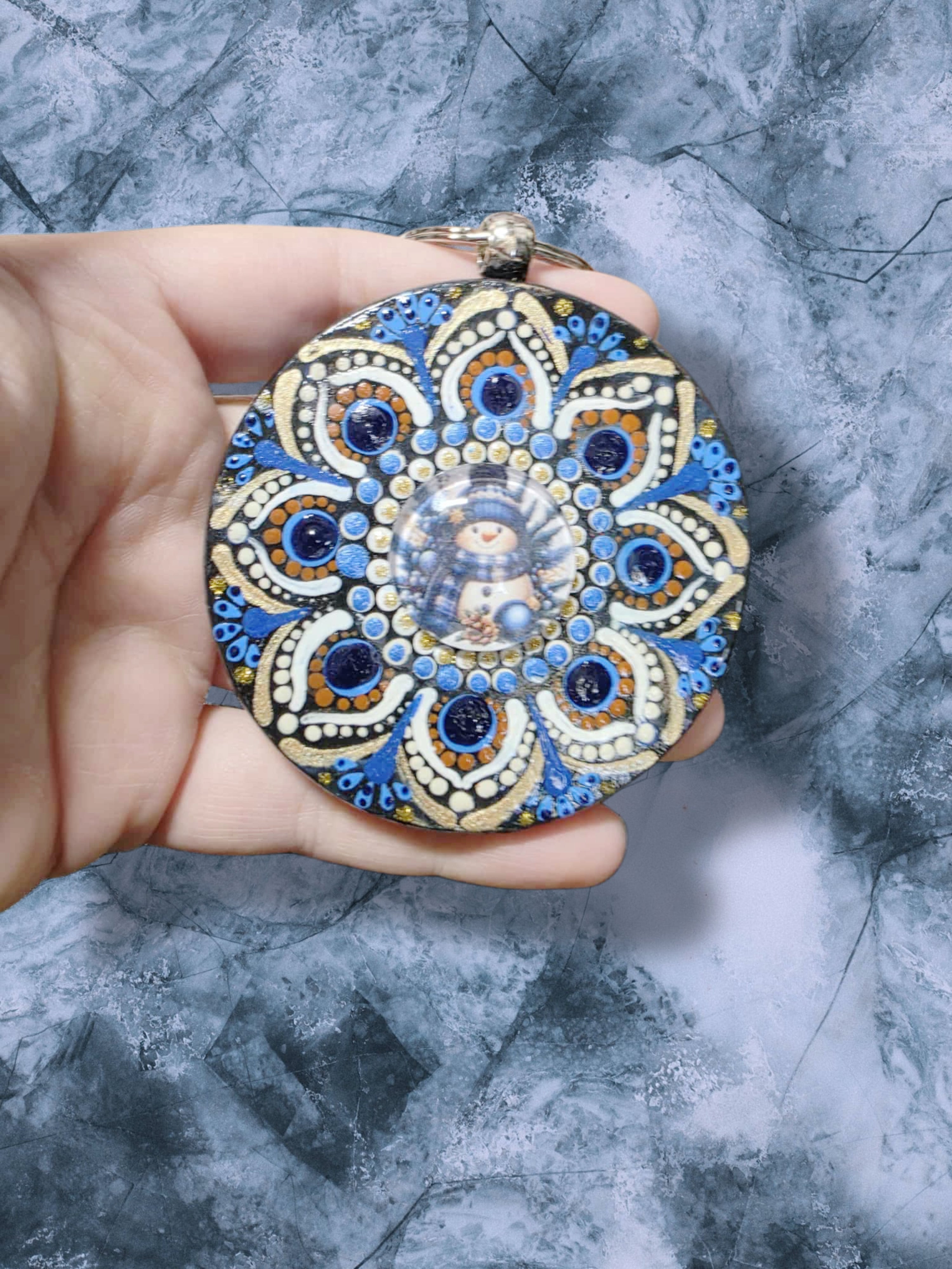 Snowman Purse Pendant