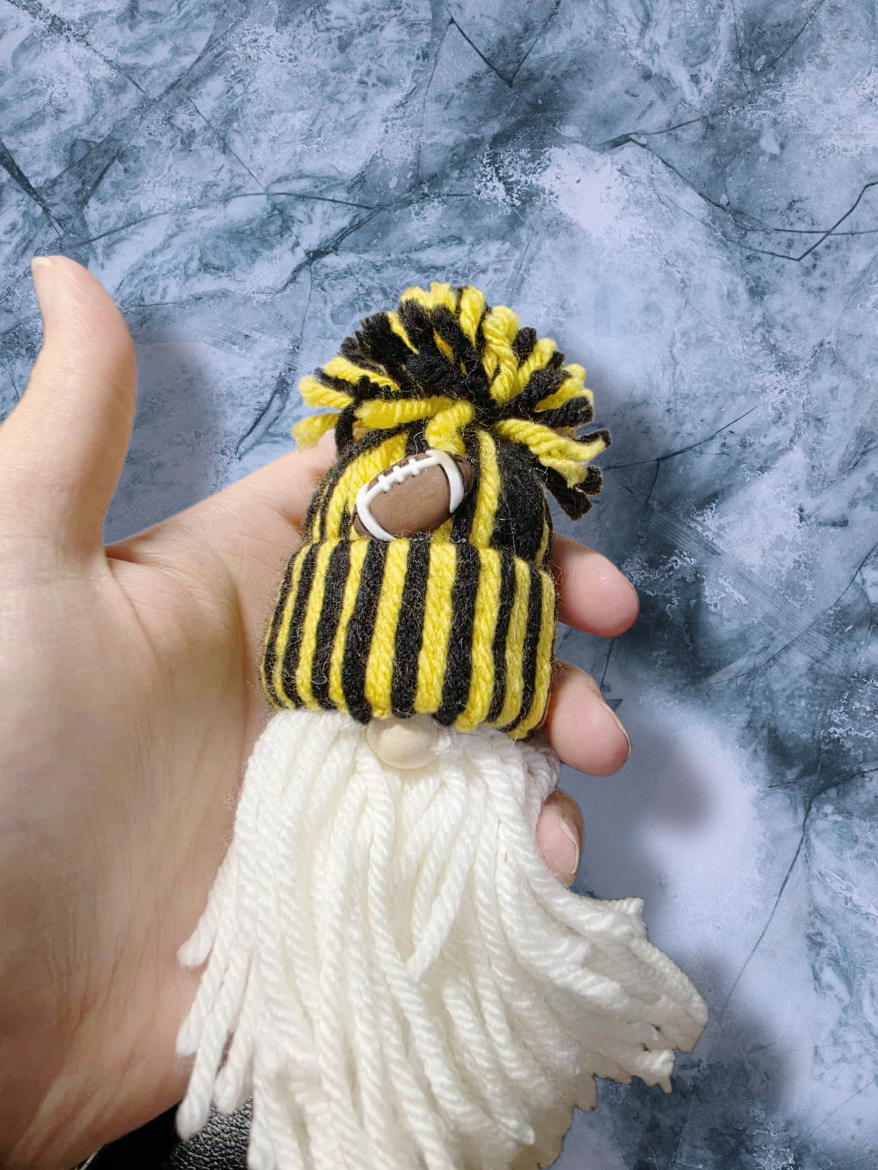 Black and yellow football gnome